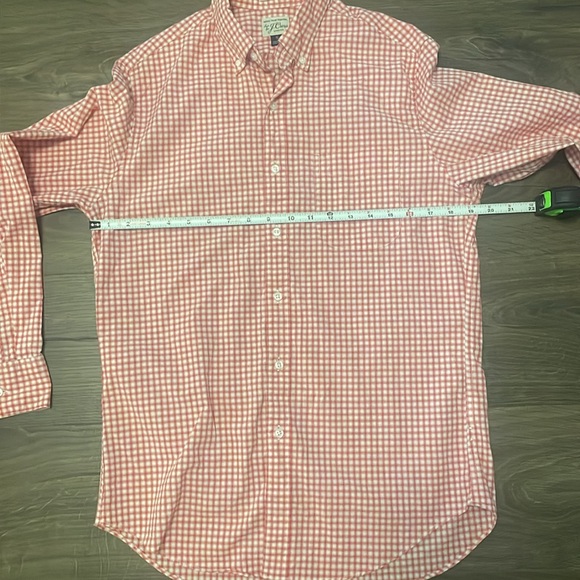 J.Crew Red and White Gingham Long Sleeve Button Down Shirt, Size Small - Picture 4 of 6
